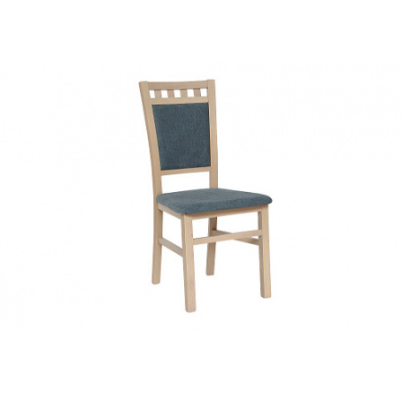 DENIS new (LOTOS) -Jedálenská stolička - bukové drevo morené Bardolino(dub sonoma)/ látka Grey PW 14, kolekcia "FN" (K150)