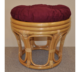 Ratanová stolička veľká medová bordová