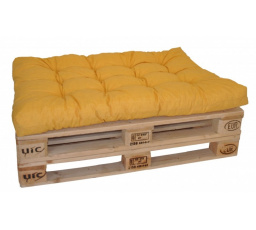 Sedák na paletu 120x80 žltý melír