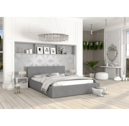 Čalúnená posteľ CARO- TRINITY (GREY) Čalúnená posteľ CARO- TRINITY (GREY)