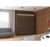 Posuvná skriňa s LED osvetlením LINCOLN 180 Choco+Choco