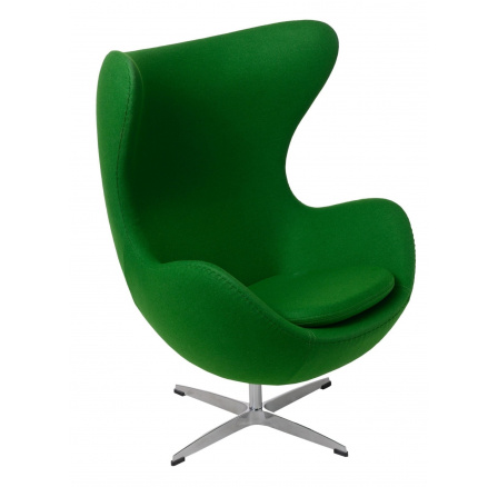 Kreslo Vajce zelený kašmír 20 Premium