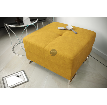 Taburet s úložným priestorom 55x55 cm GALAXY - žltá