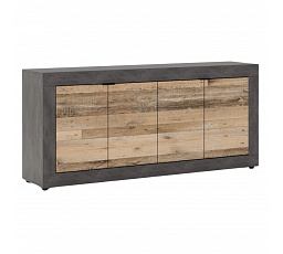 Komoda BLAGO 180 cm Surový Dub/Čierna