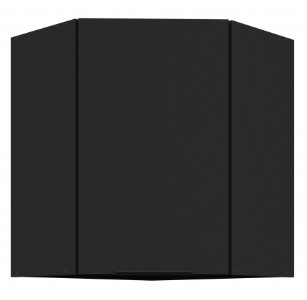 Horná skrinka SIENA - 60x60 GN-72 1F (45°), Čierna mat/Čierna mat