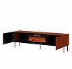 TV komoda RAFAEL 200 EF s elektrickým krbom, Brick Red