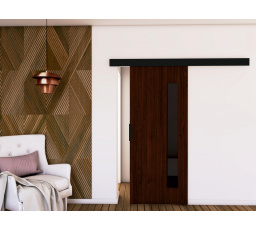 Posuvné dvere STANDART MIX G90, Wenge/čierna