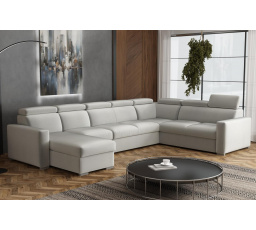 Sedacia súprava Petrit U1 ľavá Paros svetlo šedá