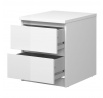 Nočný stolík SIMPLICITY 230, Biely lesk