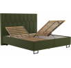 Posteľ Kornelie 180x200, olivová