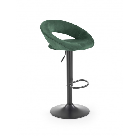 Barová stolička H102, zelený zamat