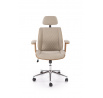 Kancelárske kreslo TIMBER, Orech/Béžová