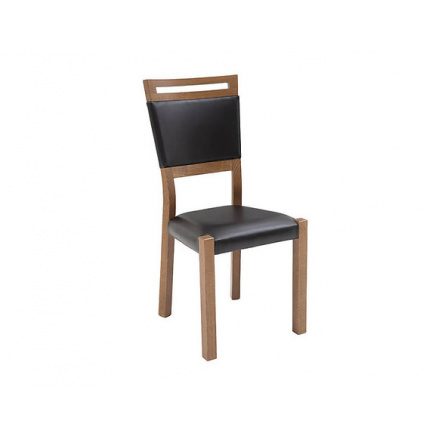 Jedálenská stolička GENT/2, dub stirling TX100/Sahara 16 čierna