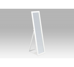 Podlahové zrkadlo, v.150 cm, konštrukcia MDF, matná biela
