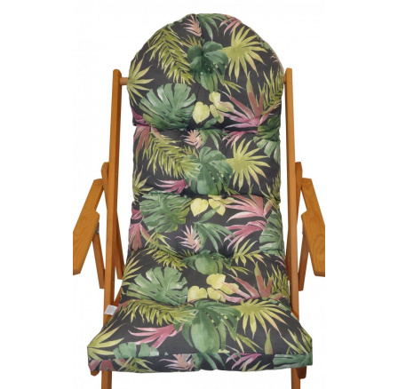 Vankúš na ležadlo z látky monstera