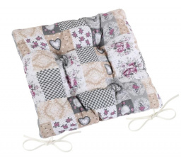 Sedák prešívaný 40x40 cm patchwork love