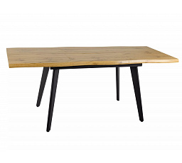 Jedálenský stôl FRESNO 120, Dub Artisan/Čierna