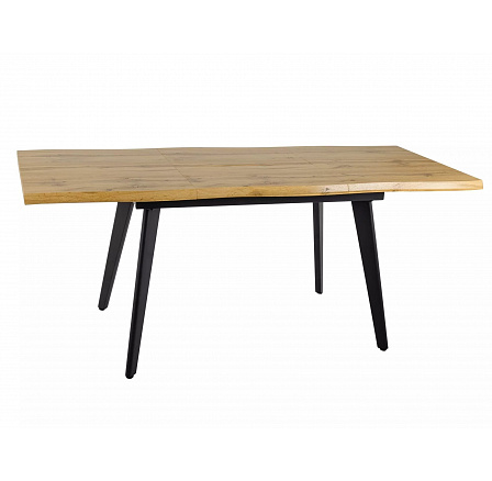 Jedálenský stôl FRESNO 120, Dub Artisan/Čierna