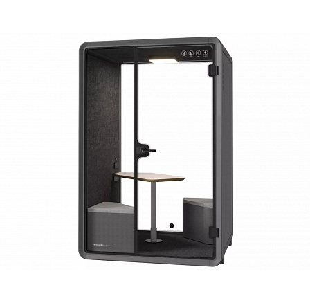 Kabína Medium Booth Čierny-Sivý ST