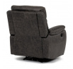 TV a relaxačné kreslo s elektrickým ovládaním, kávový látkový poťah vo vintage dekore, 1 motor 240V