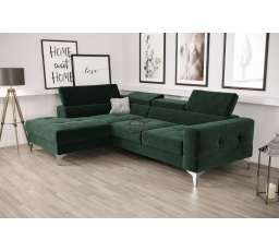 Rohová sedacia súprava TOSCANIA MINI s funkciou spania 170x250 cm - zelená, ľavá