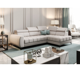 Rohová sedacia súprava PORTO MINI 170X255 cm - sivá, pravá