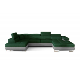 Rohová sedacia súprava v tvare U RODRIGO, ľavá, Kronos 19/Paros 05