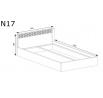 Posteľ NATURAL N17 Ribbeck 160