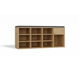 Botník so sedákom Tazin dub artisan