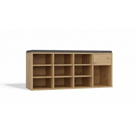 Botník so sedákom Tazin dub artisan
