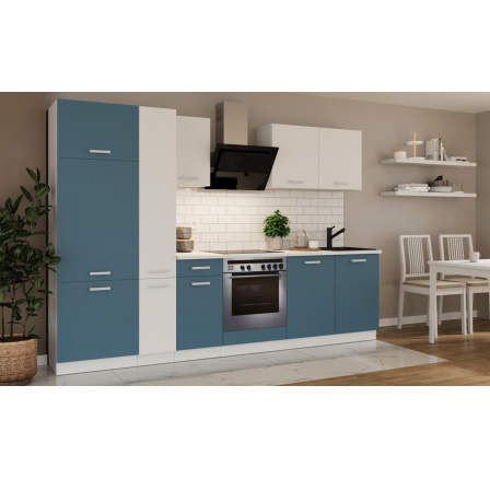 Kuchynská linka Todor 290 modrá/biela + PD 200 biela