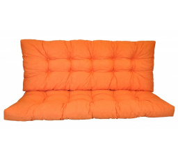 Vankúš na záhradnú hojdačku 160 cm - oranžová látka