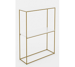 Konzola Velo Zlatý+Biely Lesk