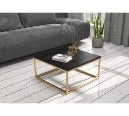 Konferenčný stolík BELTEN 65x65 Gold+Black