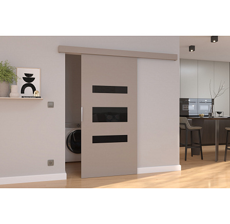 Drzwi przesuwne naścienne DESIO 96 Kaszmir+Kaszmir