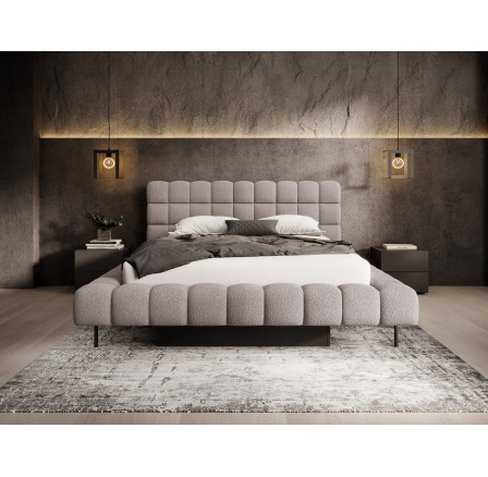 Posteľ Magentta + kovový rám / plynový zdvihák / úložný box na posteľnú bielizeň 160x200 Jaffray 03 1