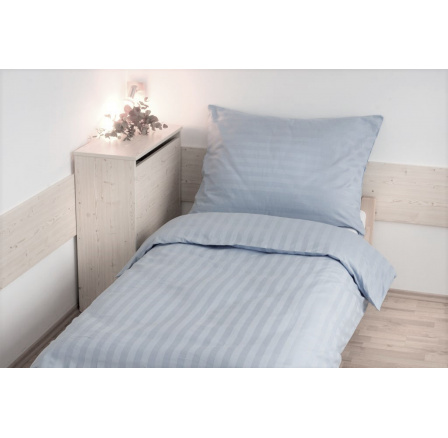 Predĺžené obliečky Atlas gradl 140x220, 70x90cm sivé zipsový uzáver