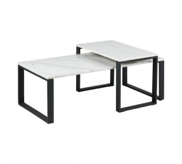 Sada 2 konferenčných stolíkov Katrine biela