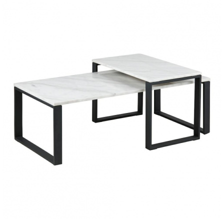 Sada 2 konferenčných stolíkov Katrine biela