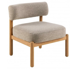 Kreslo Burley béžové / dub