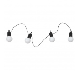 Záhradná girlanda žiarovková 20 LED biela