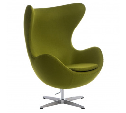 Kreslo Vajce kašmír svetlozelené 40 Premium