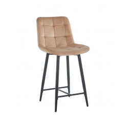 Barová stolička H1-FX, cappuccino / čierna 