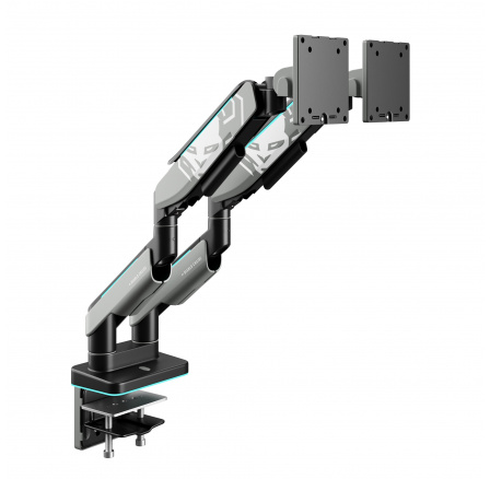 Dvojitý držiak na monitory 49 palcov, šedo-čierny RGB X-Arm Dual