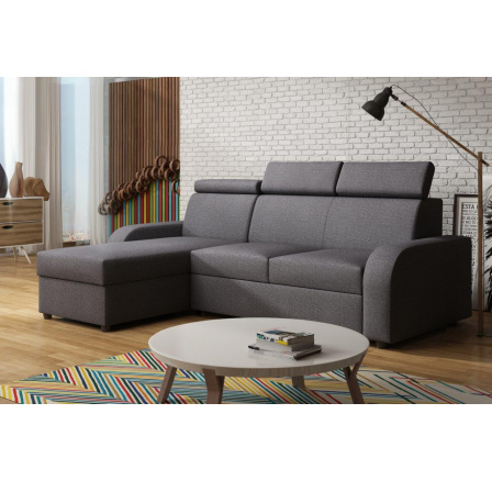 Rohová sedacia súprava Norway UNI OTO-2F tm.sivá