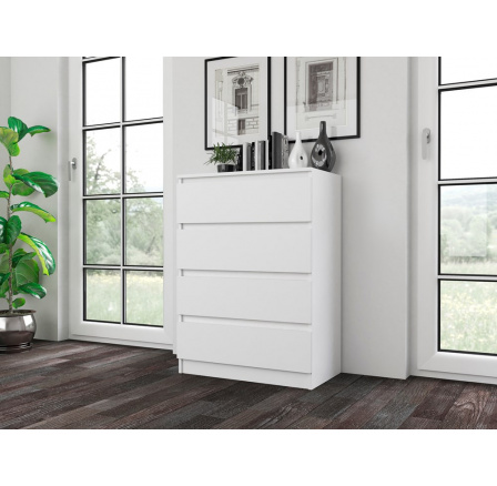 Komoda MALVÍNA M4, Biela