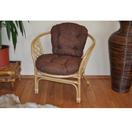 Poduška na kreslo Bahama hnedý melír