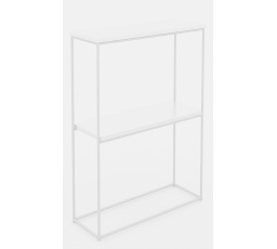 Konzola Velo Biela+Biely Lesk