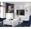 Komoda ARKO 08, Biela/Biely lesk