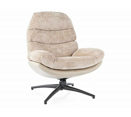 Kreslo GISELLE, Staroružová 236/Béžová Ekokoža 237